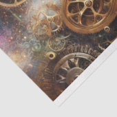 Kosmische Mechanische Kat Droomwereld Découpage Tissuepapier (Detail)