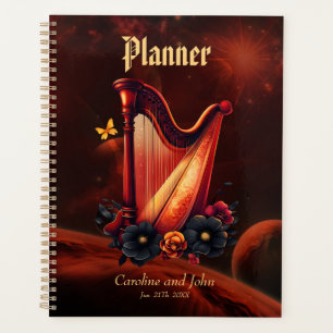 Kosmische melodie, de magie van de harp planner