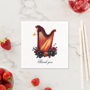 Kosmische melodie, de magie van de harp servet