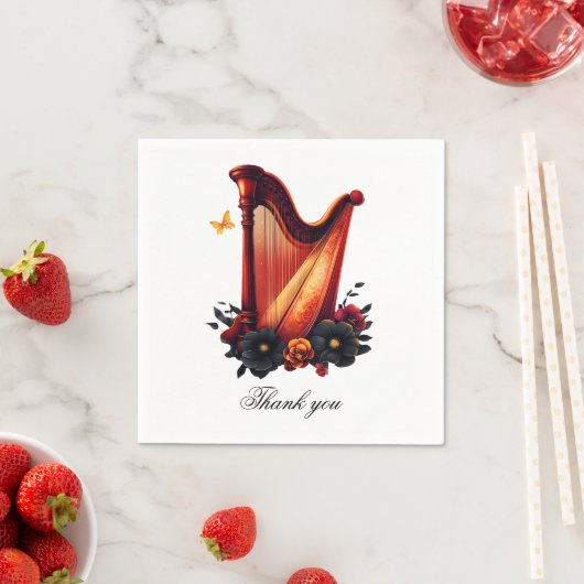 Kosmische melodie, de magie van de harp servet (Insitu)