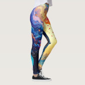 Kosmische Mindscape Art Leggings (Rechts)