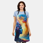 Kosmische Mindscape Art Schort (Gedragen)