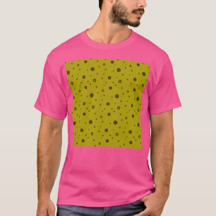 kosmische mosterd-pistache-polkadot t-shirt