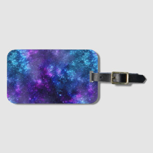 Kosmische Nebula Galaxy Buitenruimte Bagagelabel