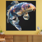 Kosmische Nevel Koi Canvas Afdruk (Insitu (Woonkamer))
