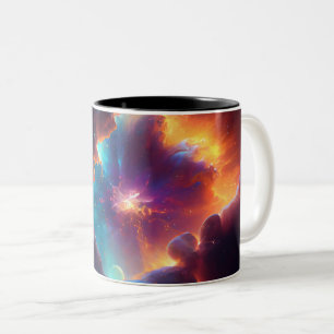Kosmische Nevelkunst, Kleuren van de Melkweg voor Tweekleurige Koffiemok