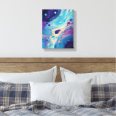 Kosmische Nevelwervel Canvas Afdruk (Insitu (Slaapkamer))