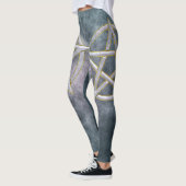 Kosmische Nexus: Marmeren Pentagram Leggings (Links)