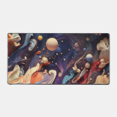 Kosmische Odyssey: Etherische Nebula Galaxy Desk M Bureaumat (Voorkant)