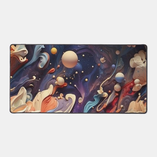 Kosmische Odyssey: Etherische Nebula Galaxy Desk M Bureaumat (Voorkant)