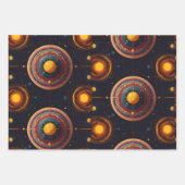 kosmische omloopbaan inpakpapier vel (Voorkant 2)