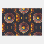 kosmische omloopbaan inpakpapier vel (Voorkant)