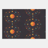 kosmische omloopbaan inpakpapier vel (Voorkant)