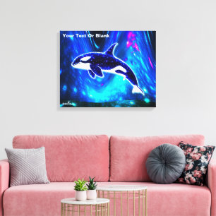 Kosmische Orka Canvas Afdruk
