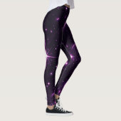 Kosmische Paarse schemering Leggings (Rechts)