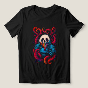 Kosmische Panda Kraken Tri-Blend Shirt