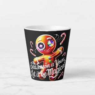 Kosmische Peperkoek Latte Mok Magische Kerstmis