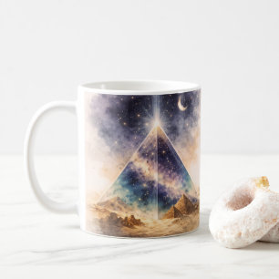 Kosmische Piramide Geïnspireerd door Oud Egypte Koffiemok