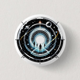 Kosmische Poort Ronde Button 3,2 Cm