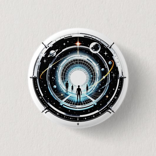 Kosmische Poort Ronde Button 3,2 Cm (Voorkant)
