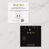 *~* kosmische QR AP8 DANK U Gold Star Review Informatiekaartje (Voorkant / Achterkant)