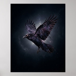 Kosmische Raaf Ster Leegte Poster
