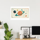 Kosmische Reis Poster (Thuiskantoor)