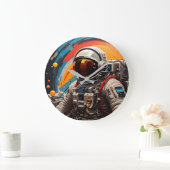 Kosmische Reizen Retro Ruimte Muur Klok (Huis)