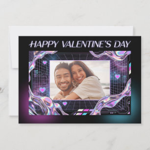 Kosmische Romantiek Digitale Liefde Valentijnkaart Feestdagenkaart