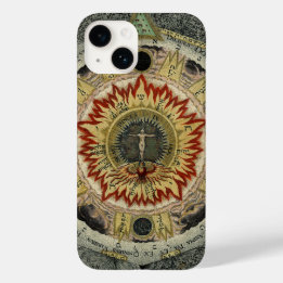 Kosmische Roos Tetragrammaton Mandala Case-Mate iPhone 14 Hoesje