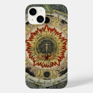 Kosmische Roos Tetragrammaton Mandala Case-Mate iPhone 14 Hoesje