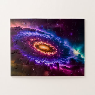 Kosmische Roze en Paarse Leuke Melkweg in de ruimt Legpuzzel