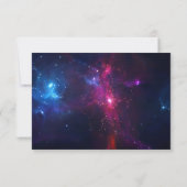 Kosmische ruimtesterren en nevel RSVP (Achterkant)