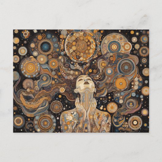 "Kosmische schepping" Briefkaart (Voorkant)