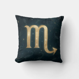 Kosmische Schorpioen Dierenriem met Hemelse Silhou Kussen