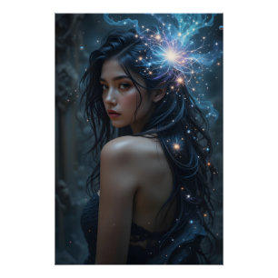 Kosmische schouderblik perfect poster