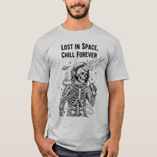 Kosmische Skelet Astronaut Drinkend Frisdrank Do T-shirt