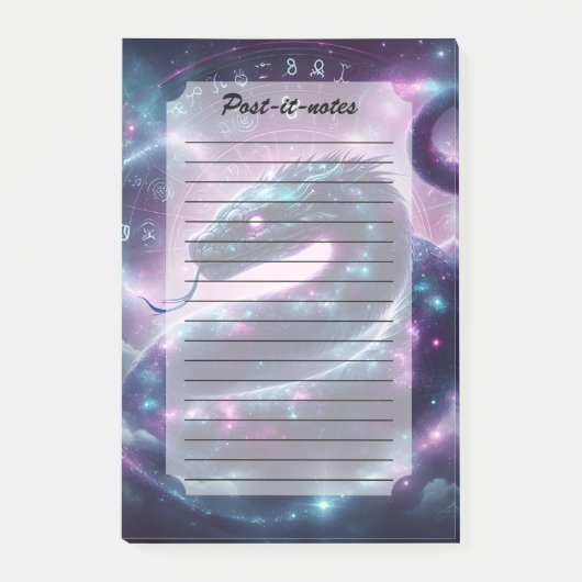 Kosmische Slang Zodiac Dierentuin Astrologie Post-it® Notes (Voorkant)