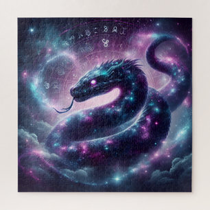 Kosmische Slang Zodiac Sterrenstelsel Astrologie Legpuzzel