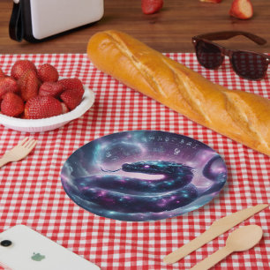 Kosmische Slang Zodiac Sterrenstelsel Astrologie Papieren Bordje