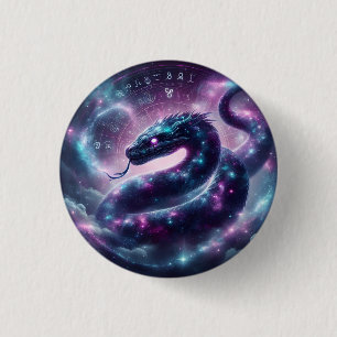 Kosmische Slang Zodiac Sterrenstelsel Astrologie Ronde Button 3,2 Cm