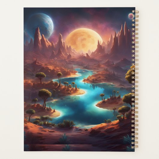 kosmische spiraalplanner planner (Achterkant)