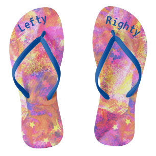 Kosmische sterren in een sterrenstelsel van roze b teenslippers