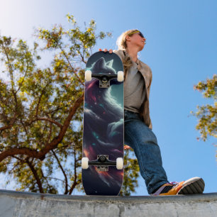 Kosmische Sterrenlicht Vos Geest Fantasie Dier Skateboard