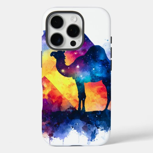 Kosmische Sterrennacht Egyptisch kamelenlandschap Case-Mate iPhone Case (Achterkant)
