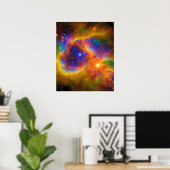 Kosmische Sterrenstelsel Poster (Thuiskantoor)