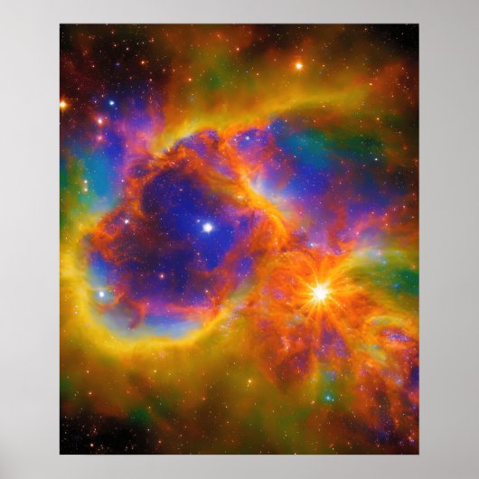 Kosmische Sterrenstelsel Poster (Voorkant)