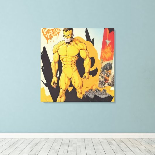 Kosmische stijl muurkunst canvas afdruk (Insitu (Houten vloer))