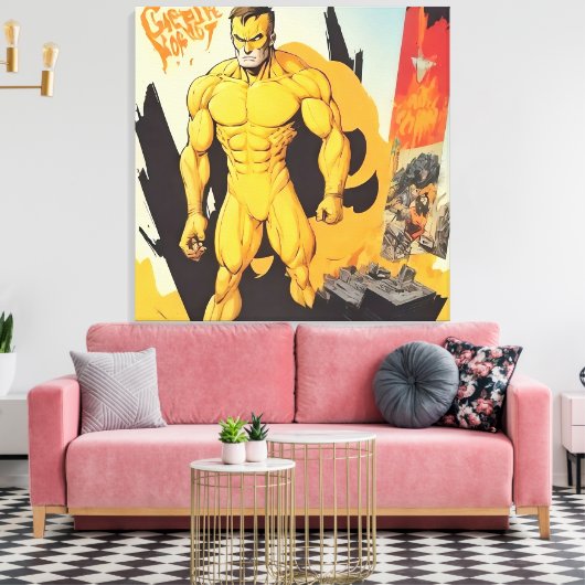 Kosmische stijl muurkunst canvas afdruk (Insitu (Woonkamer))