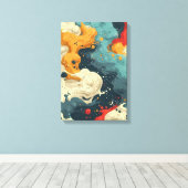 Kosmische Stromen Canvas Afdruk (Insitu (Houten vloer))